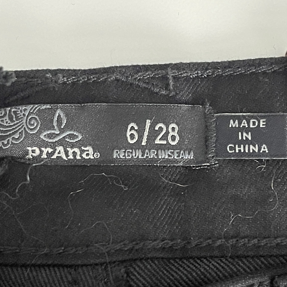 NWT prAna Oday Jean Regular Inseam in Black Out 6 High Rise Skinny #7418 - Picture 12 of 16